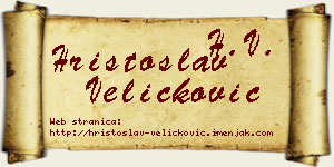 Hristoslav Veličković vizit kartica